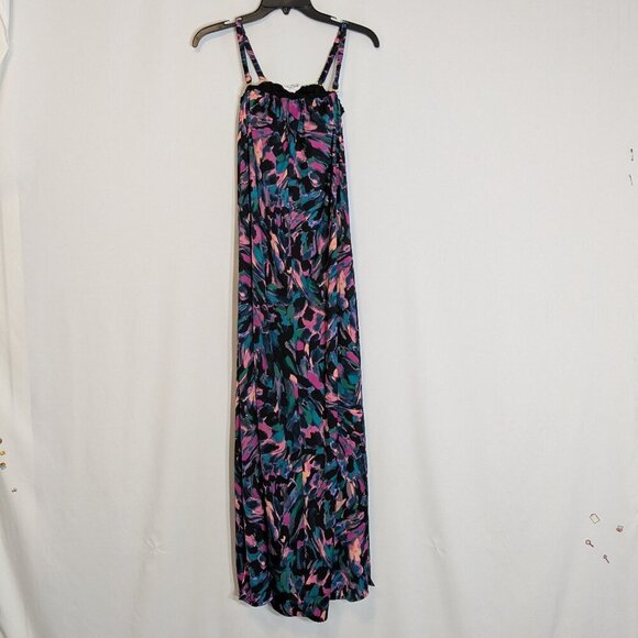 SOMA Multi-Color Maxi Bra Tank Dress; Removable Spaghetti Straps; Size XS - Picture 1 of 8